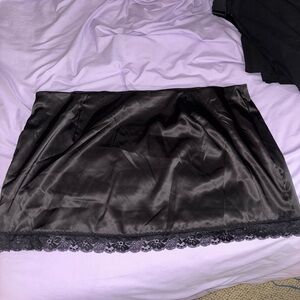 Black Mini Pencil Skirt